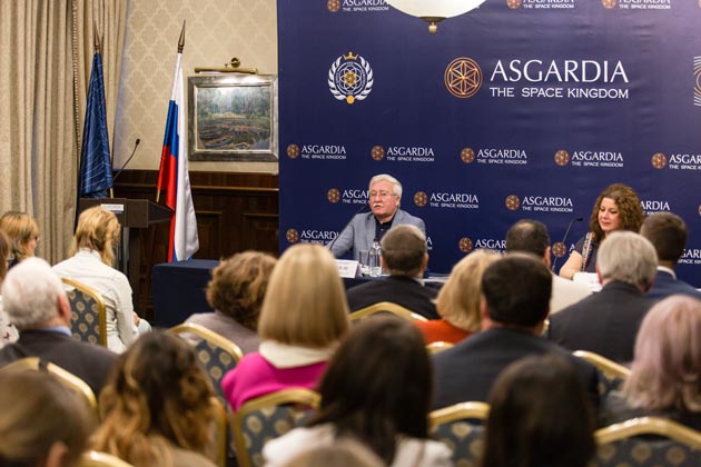 12 октября 2017 года в Москве прошла пресс-конференция основателя Асгардии Игоря Ашурбейли