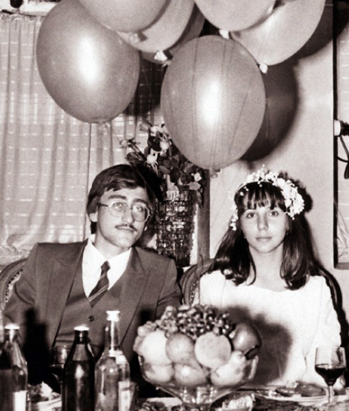 Студенты-молодожены Игорь и Виктория в день свадьбы. 1983 год
