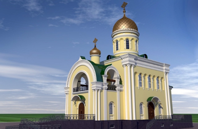 Макет храма Святой Преподобномученицы Елисаветы в Алапаевске Макет храма Святой Преподобномученицы Елисаветы в Алапаевске
