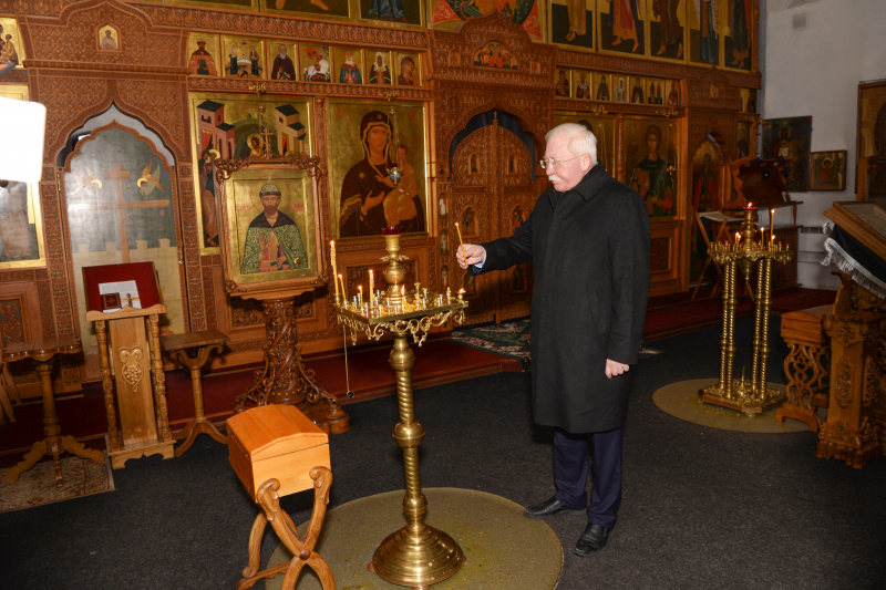 19 марта 2021 года Игорь Ашурбейли с делегацией и журналистами посетил Михайло-Архангельский Храм в Нижегородском Кремле