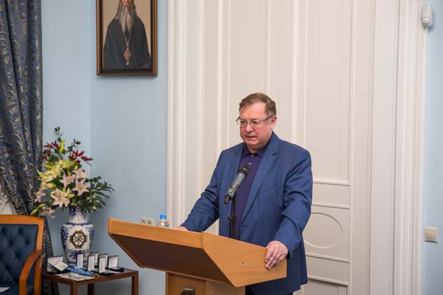 Директор ИППО в Израиле Игорь Ашурбейли на заседании Совета Императорского Православного Палестинского Общества