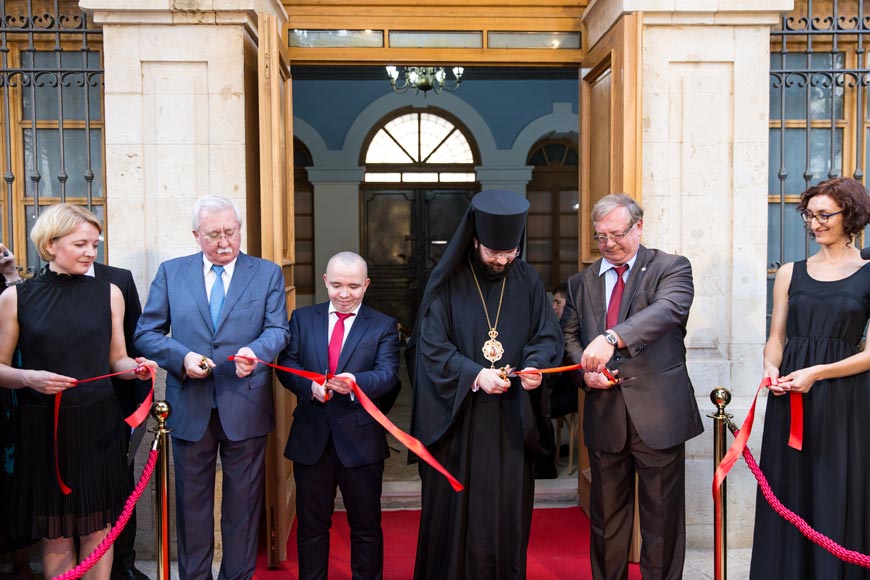Russian diplomats and representatives of the Russian Orthodox Church took part in the reopening ceremony