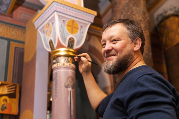Валерий Федоров, автор фресок храма Святой Елисаветы