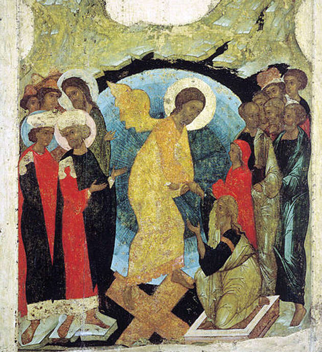 Воскресение Христово (Сошествие во ад), икона 1408—1410 годы