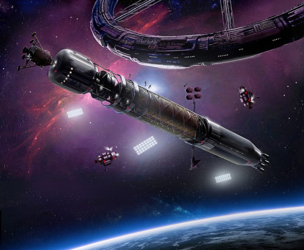 An illustration of Asgardia's future space programs