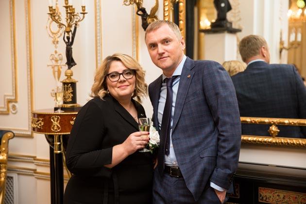 Елена Абрамова и Андрей Данько на празднике в «Социуме»