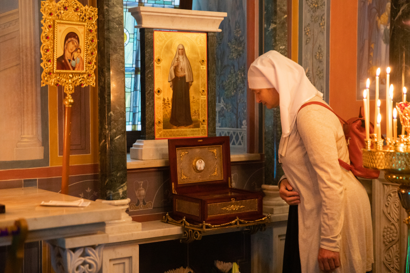 В храме Святой Елисаветы в Покровском-Стрешневе хранится частица мощей святой Елисаветы