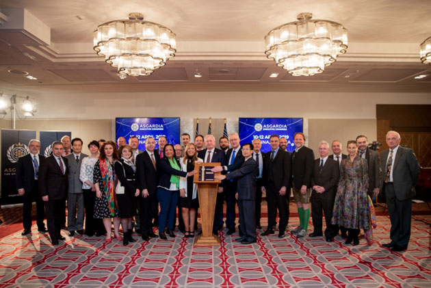 Общее фото министров и парламентариев после церемонии аккредитации 12 апреля 2019 года, Вена