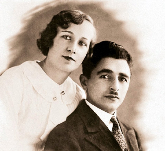 Давуд Ашурбейли с супругой Еленой, 1930-е годы