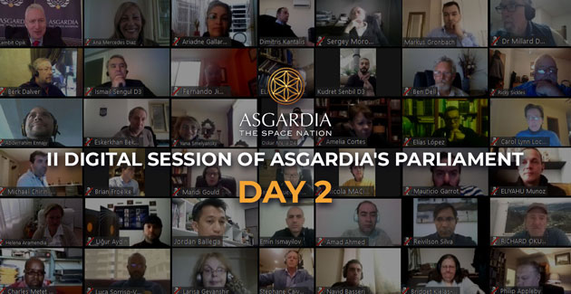 Второй день цифровой сессии парламента Асгардии