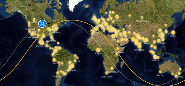 You can track the progress of the Asgardia satellite in real time thanks to the nation's website