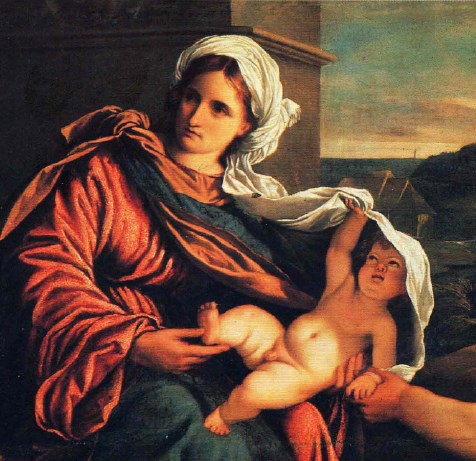 Парис Бордоне Мадонна с младенцем, Иоанном Крестителем, св. Георгием (фрагмент)