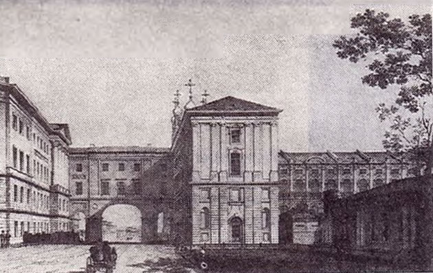 А. Тон. Царское Село. Лицей. 1822 г.