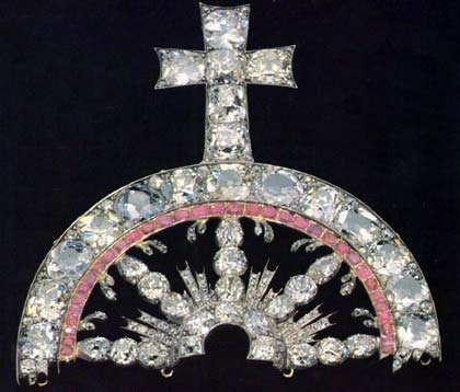Полукружье от орденской шляпы ордена Святой Екатерины (Из Алмазного фонда)