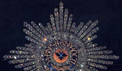 Знак ордена Святого Александра Невского (из Алмазного фонда)