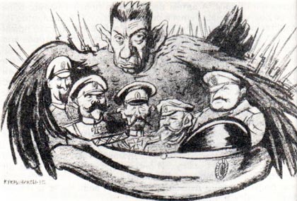 Могут ли быть революции удачны? Скорее всего, как и войны, — нет. Рисунок Кукрыниксов