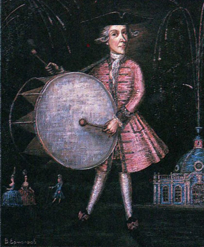 Розовый барабанщик. Левая часть триптиха