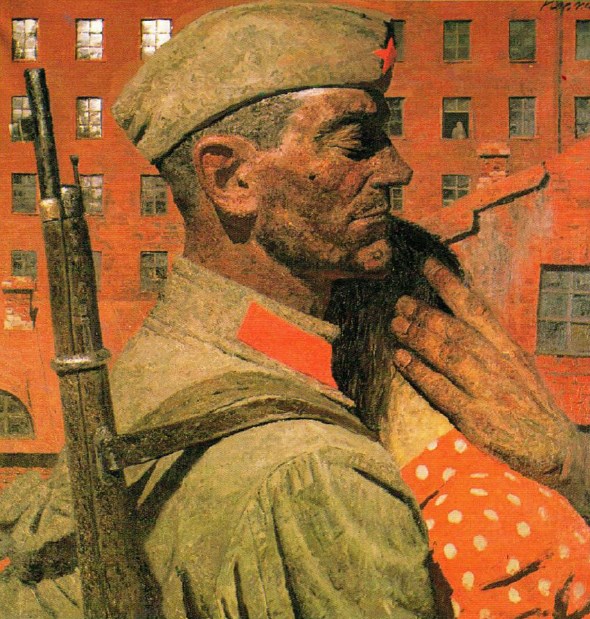 Г. Корчиев. Фрагмент триптиха "Опаленные огнем войны"