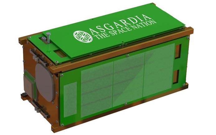  Asgardia's first satellite, Asgardia-1, will launch in September from Orbital ATK's Cygnus spacecraft, which will be bringing supplies to the International Space Station. Asgardia