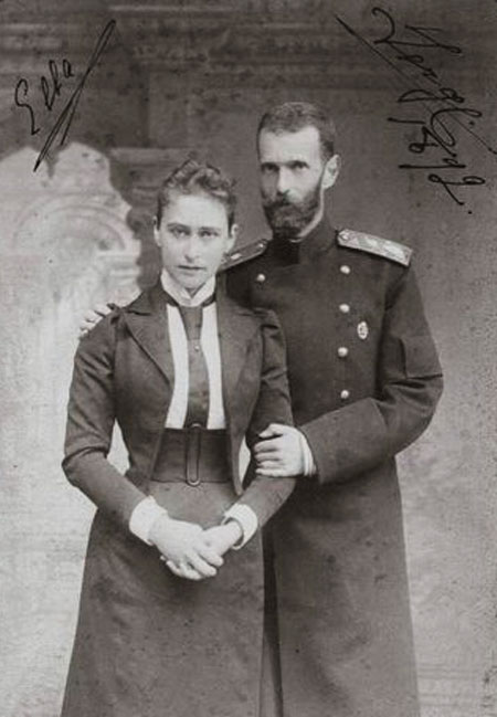 Великий князь Сергей Александрович с супругой Великой княгиней Елизаветой Фёдоровной. Фото 1892 г.
